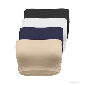 Top Legging Seamless Wirefree Strapless Crop Tube